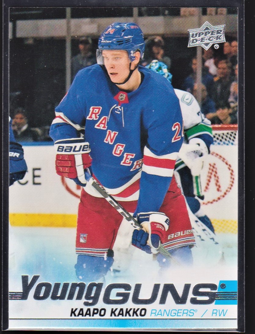 2019-20 Upper Deck #499 Kaapo Kakko YG RC YOUNG GUNS (image for) 2019-20 Upper Deck #499 Kaapo Kakko YG RC YOUNG GUNS